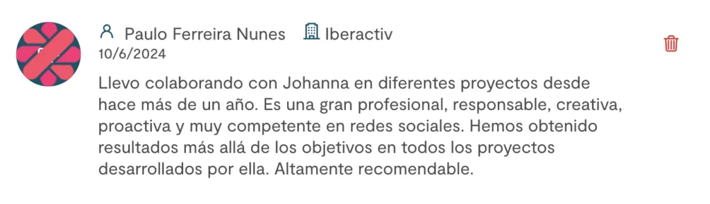 testimonio